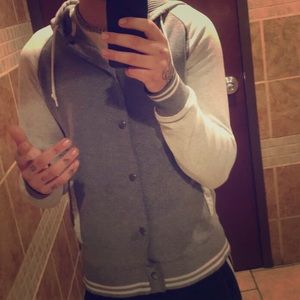 Gucci Button Down Jacket (gray and white)